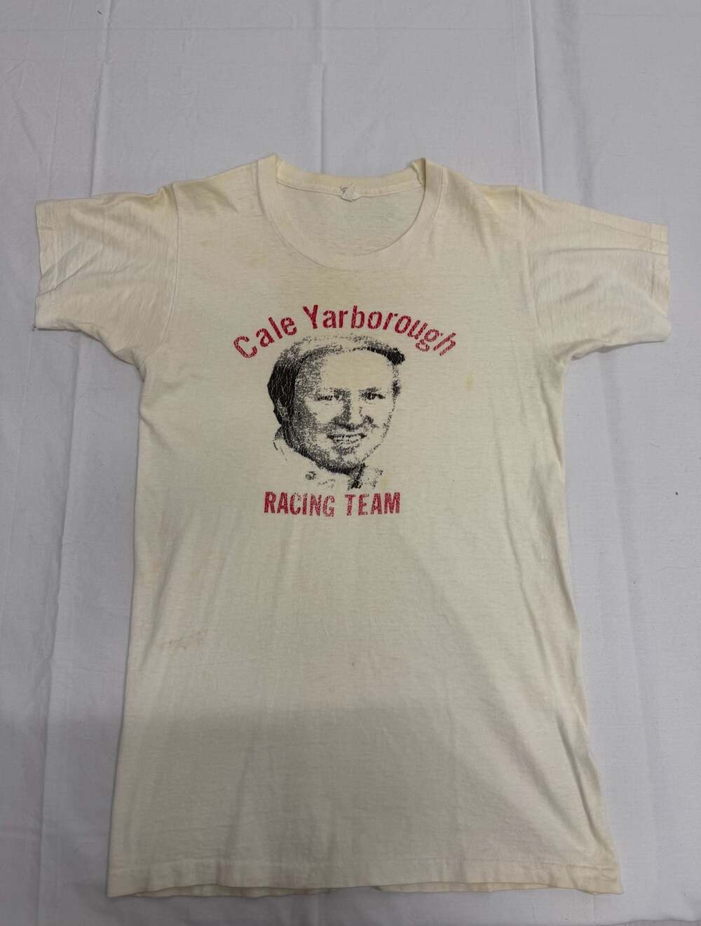 Vintage 80s Cale Yarborough Racing Team Daytona T-Shirt Size Medium